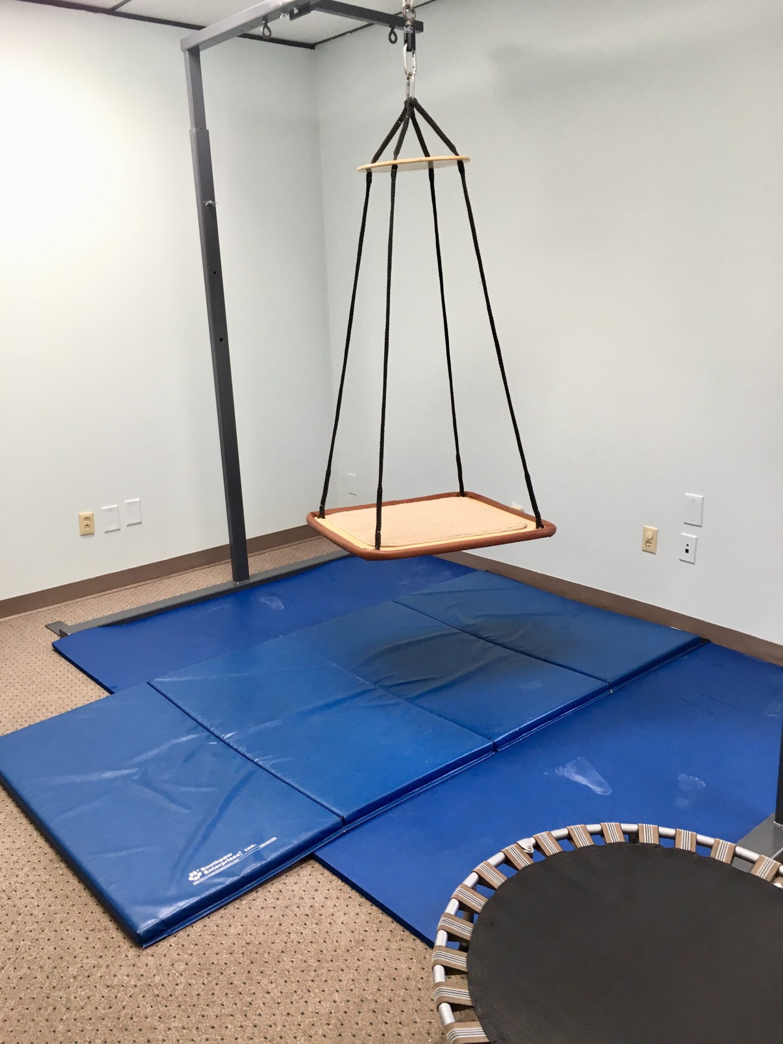New Swing Added to Occupational Therapy Gym in the Nashville Office!
