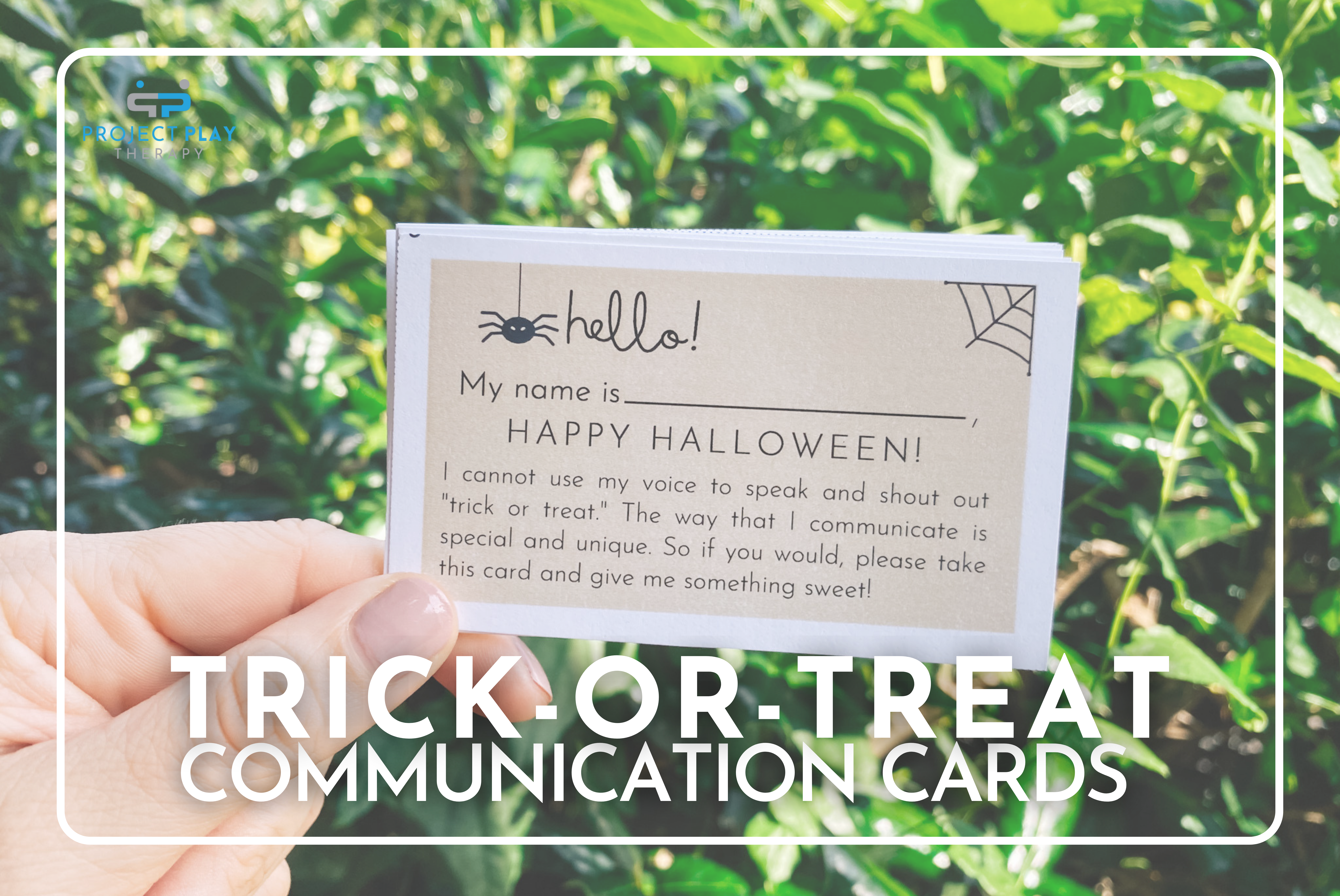 Trick-or-Treat Communication Cards